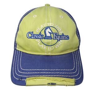 Classic Equine Play To Win Strapback Baseball Cap Multicolor One Size Adjustable
